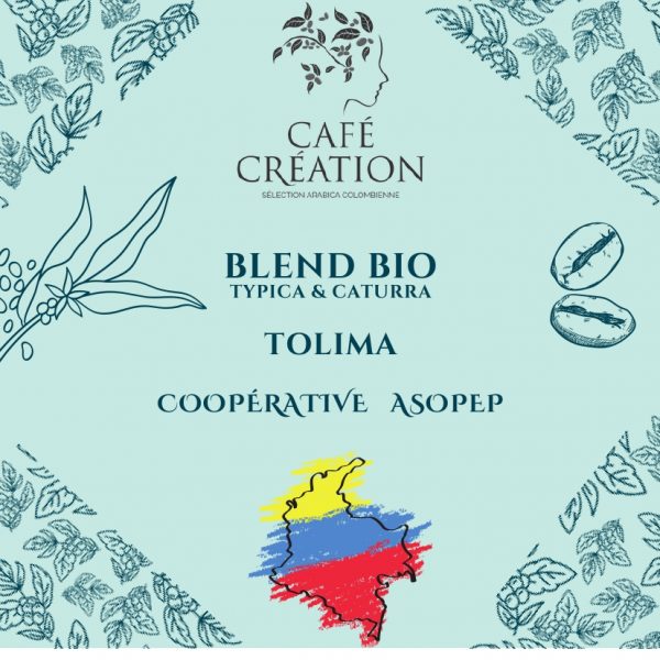 TOLIMA BIO BLEND CAFE COLOMBIE | Café Création
